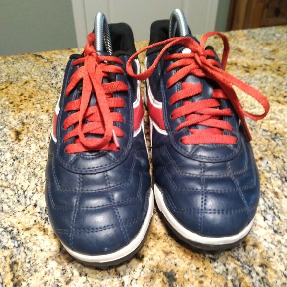 Diadora Capitano ID Indoor Soccer Shoes Navy Blue/Red Women’s Size 9 PO0508 - Picture 9 of 12